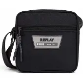 Replay schoudertas Reporter Bag Black zwart
