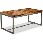 Syfax Eettafel 180 cm massief acaciahout en staal