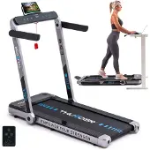 Thunder RACE-SILVER - Opvouwbare loopband en walkingpad - 14 km/u - 130 kg