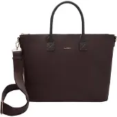 L.credi handtas schoudertas Pura Handbag Chocolate donkerbruin