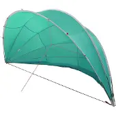 vidaXL Zwembadkoepel 500 x 500 x 236 cm 185T polyester met PU-coating