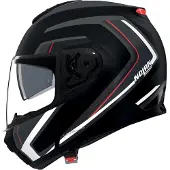 Nolan N100-6 RADIANTE Systeemhelm Mat/Zwart/Wit/Rood L unisex