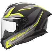 LS2 FF820 Rapid III Hyper, integraalhelm ,Mat Zwart/Grijs/Neon-Geel ,M
