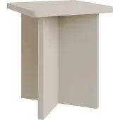 Selsey Qubeo – Salontafel 42 cm, vierkant met kruisframe, kasjmiergrijs