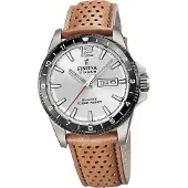 Festina herenhorloge, titanium, leren band, bruin, modelnummer D2UF20699/1