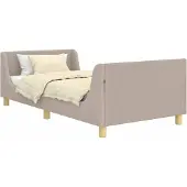 Syfax Bedframe voor kinderen met hoofdbord Lichtgrijs 90x200 cm