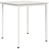 vidaXL Eettafel Wit 60 x 60 x 75 cm Massief grenenhout