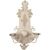 Clayre & Eef Wandlamp 40x18x70 cm Beige Groen Metaal