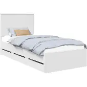 Syfax Bedframe met lade met opslag Wit 100 x 200 cm Ingenieurshout