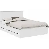 Syfax Bedframe met lade met opslag Wit 160 x 200 cm Ingenieurshout