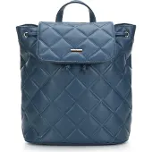 WITTCHEN Damesrugzak van geometrisch gewatteerd ecoleer, donkerblauw