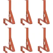 vidaXL Sneeuwbeschermingssteun Rood 29,5 x 3 x 34,5 cm Staal