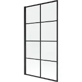 Mexen Alex badwandpaneel 1-delig 80 x 140 , zwart raster fix - 893-080-000-70-77