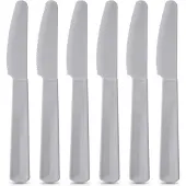 Orion Tafelmessen Plastic Grijs 6 stuks - Tafelmessenset - Messen