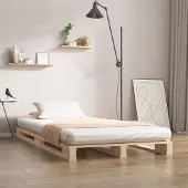 Prolenta Maison Exclusive - Palletbed, 100x200 cm, massief grenenhout