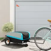 Prolenta Maison Exclusive - Fietsaanhanger, zwart en blauw, 30 kg, staal
