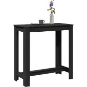 Prolenta Maison Exclusive - Bartafel, zwart, 102x50x103,5 cm, materiaal: houtvezel