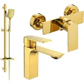 Mexen Alexa DQ62 doucheset, goud - 71204DQ62-50