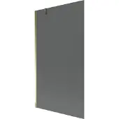Mexen Next badscherm 1-vleugelig 100 x 150 , grafiet, goud - 895-100-000-00-40-50