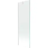 Mexen Next badwand paravent 1-delig 60 x 150 , transparant, wit - 895-060-000-00-00-20