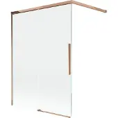 Mexen Rox badwand 2-delig schuifbaar 120 x 150 , transparant, roségoud - 8C9-120-003-60-00