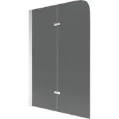 Mexen Felix badwand tweedelig 80 x 140 , grafiet, chroom - 890-080-002-01-40