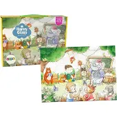 Leantoys Puzzel van 100 stukjes Dierenschool - Puzzel van 100 stukjes