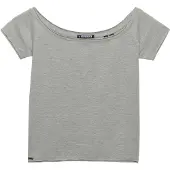 Superdry Bardot Off-shoulder Top Slanke Pasvorm Grey Grootte: 44