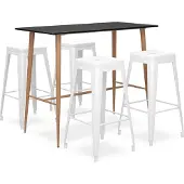 Syfax 5-delige Barset zwart en wit