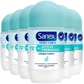 Sanex 6x Deoroller Active Freshness 72H 53 ml