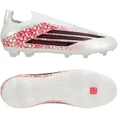 Adidas F50 Elite Laceless FG Lamine Yamal - Wit/Zwart/Helder rood Kids