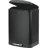 kela Afvalemmer, RVS, Zwart, 12 L - | Davino