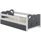 VitaliSpa Jessica Kinderbed – 70x140 cm met lade, zonder matras Grijs