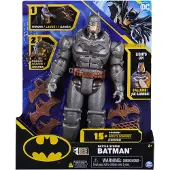 Batman Batman, 30 cm Deluxe actiefiguur met slag- en werpfunctie (inclusief 5 accessoires, licht- en geluidseffecten)