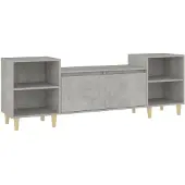 Syfax Tv-meubel 160x35x55 cm bewerkt hout betongrijs