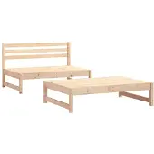 vidaXL 2-delige Loungeset massief grenenhout