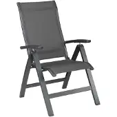 Kettler Altura multifunctionele fauteuil aluminium/antraciet 2 stuks