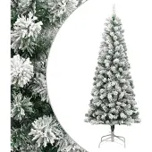 Syfax Kunstkerstboom met scharnieren en sneeuw 210 cm