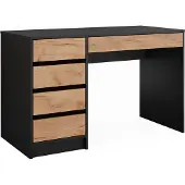 Vicco Kaptafel Sherry Antraciet/Goudkleurig Eiken 120 x 75 cm zonder spiegel, Model 52021
