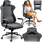 Sofotel Werona Stream Pro Gamestoel - Ergonomische Bureaustoel - Grijs/Rood