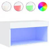 Syfax Tv-meubel met LED-verlichting 60x30x30 cm wit