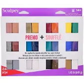 SCULPEY Set van 24 stukjes polymeerklei, elk 28 gram
