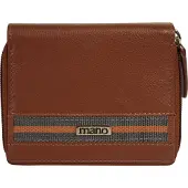 Mano Portemonnee 'Don Leonardo' blauw / bruin