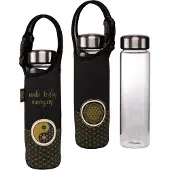 Goebel Drinkfles Yin yang met edelstalen deksel in individueel gedessineerde neopreen hoes, 700 ml