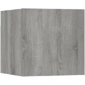 Syfax Tv-wandmeubel 30,5x30x30 cm grijs sonoma eikenkleurig
