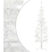Syfax Kunstkerstboom half met standaard smal 150 cm wit