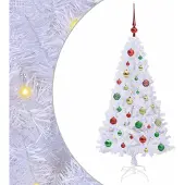 Syfax Kunstkerstboom met 150 LED Wit 120 cm PVC en staal