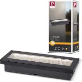 Paulmann Domenic LED grondspot inbouwlamp 20x8cm, zwart, Kunststof, Modern, Solar buitenverlichting
