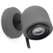 Faro Moderne betonnen wandspot Stone - variabel Stone, dimbaar, alu / grijs / zink, Woon-/ Eetkamer, Steen, Modern, buitenspot