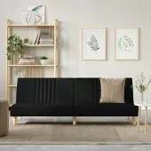 Prolenta Maison Exclusive - Slaapbank, zwart, stof